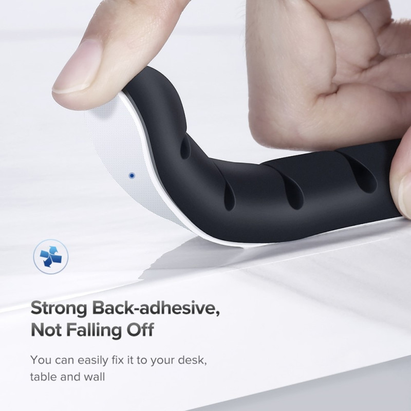2pcs 4 Slots Self-Adhesive Cable Management Organize Your Cables Cord Holder