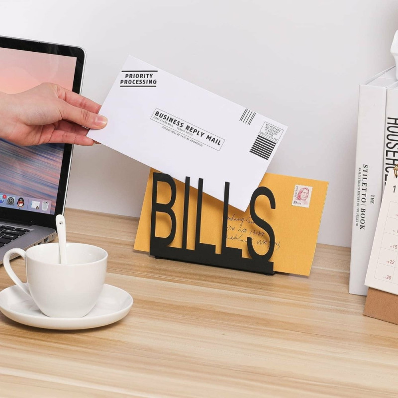 Brev Post Organiserare Metall Mail Organizer Hållare Brevsorterare Lagring