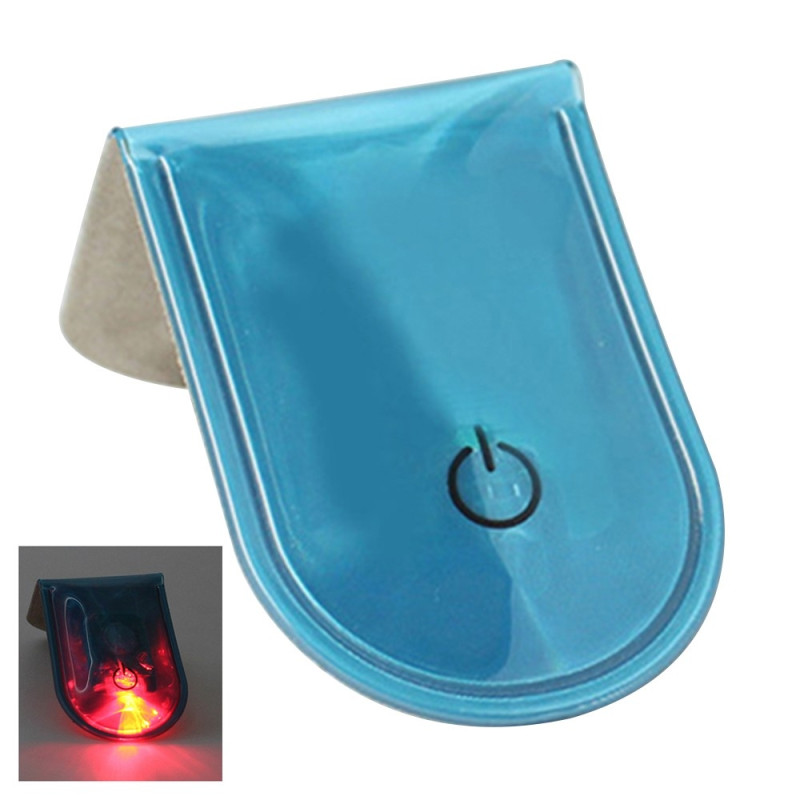 LED Light Magnetic Clip Safety Running Night Camping Activities - Blue