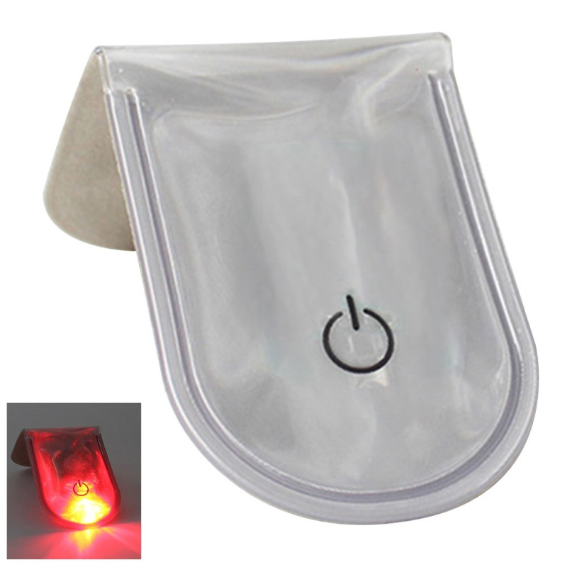 LED Ljus Magnetiskt Clips Säkerhet Löpning Natt Camping Aktiviteter - Grå