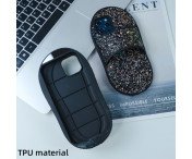 För iPhone 15 TPU Fodral Slipper Toffla Stil Ställ Anti-Fall Telefonfodral