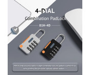 4-siffrigt bagagelås fjäderstålkabel Hänglås Stöldskydd kodlås 
