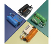 4-siffrigt bagagelås fjäderstålkabel Hänglås Stöldskydd kodlås 