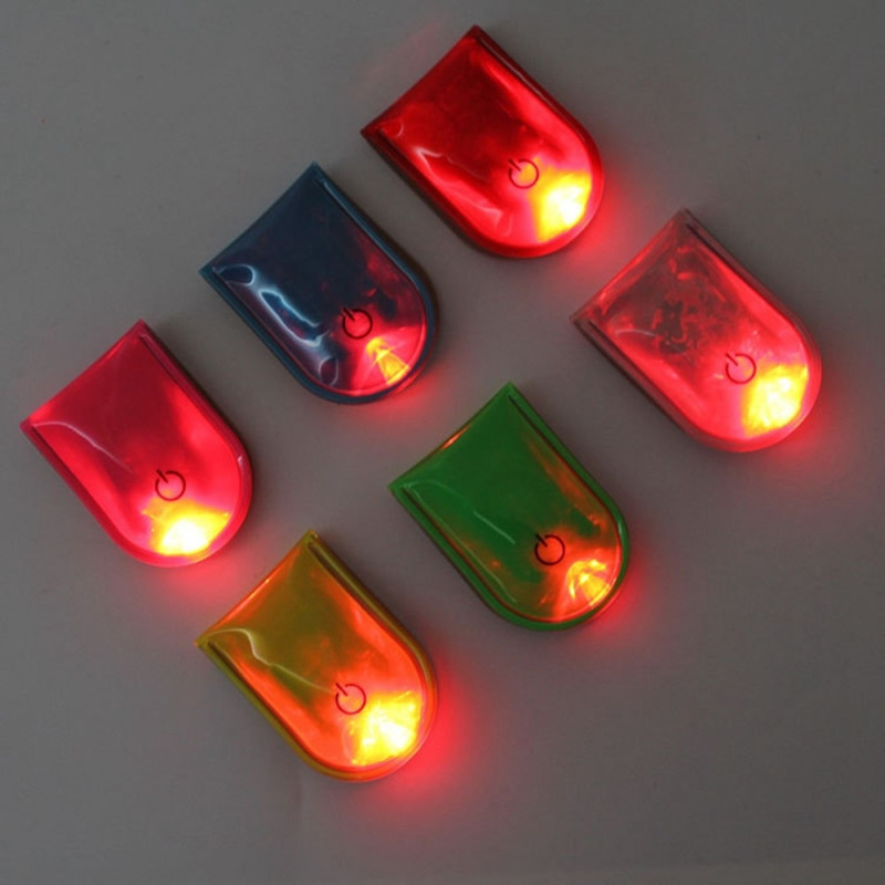 LED Light Magnetic Clip Safety Running Night Camping Activities - Pink