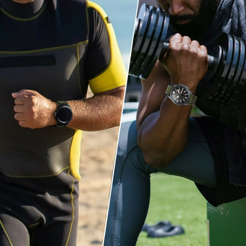 Rem udskiftningsbånd til Samsung Watch7 44mm 40mm Huawei Watch GT 3 42mm - Grå