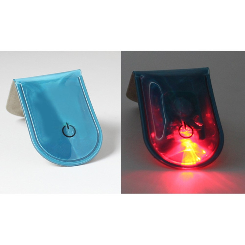 4pcs LED Light Magnetic Clips Safety Running Night Camping Activities - Blue