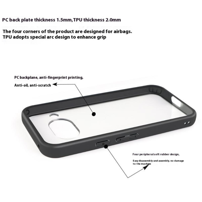 Til Google Pixel 9a Cover Transparent Telefoncover