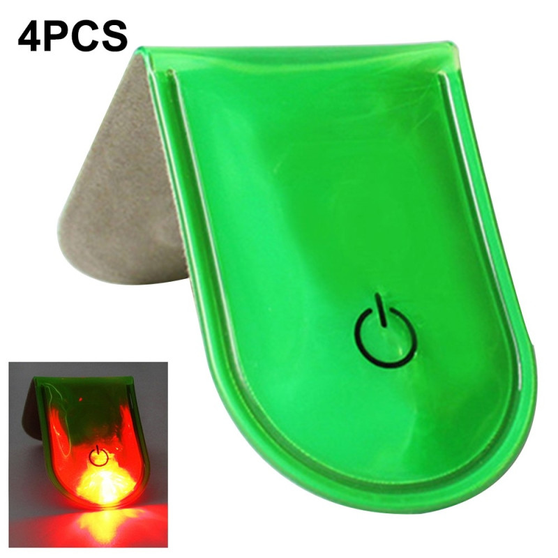 4 kpl LED-valo Magneettiset pidikkeet Turvallinen Juoksu Yö Camping Aktiviteetit