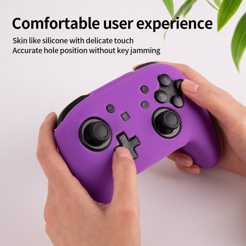 Kompatibel med Nintendo Switch Pro Controller Case Silikone - Hvid