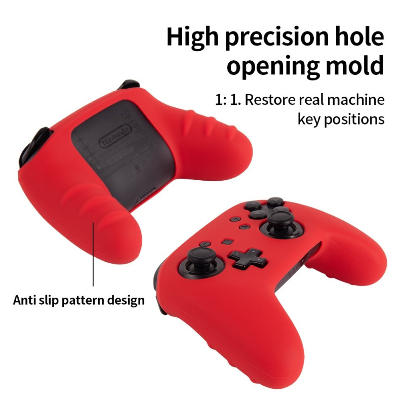 Kompatibel med Nintendo Switch Pro Controller Case Silikone - Gennemsigtig