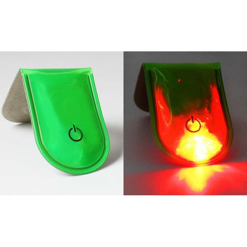 4 stk LED-lys Magnetiske klips Sikkerhet Løping Natt Campingaktiviteter