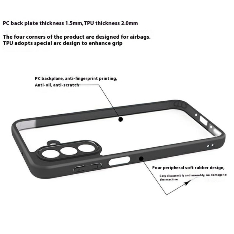 För Samsung Galaxy A26 5G  Skal Transparent Mobilskal