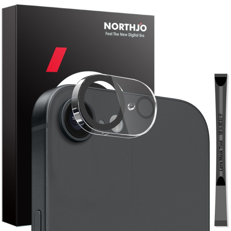 NORTHJO For iPhone 17e / 16e Tempered Glass Camera Lens