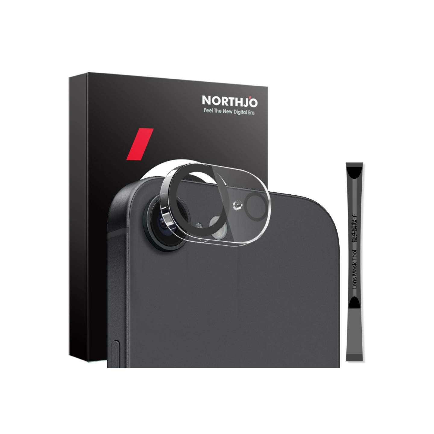 NORTHJO For iPhone 16e Tempered Glass Camera Lens