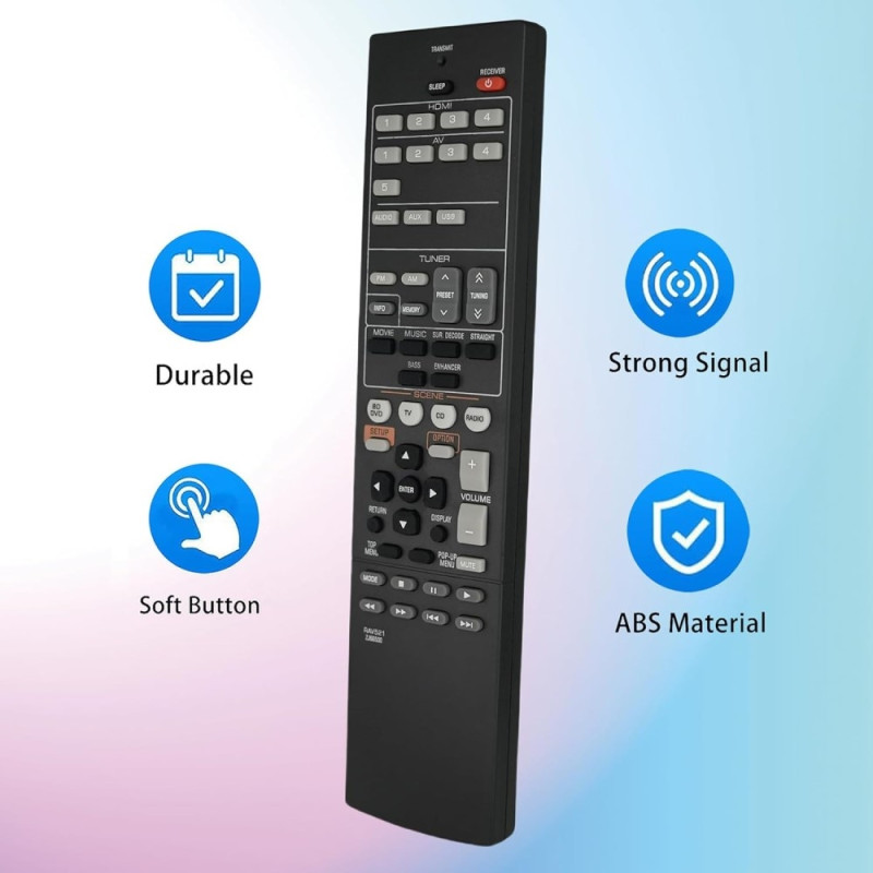 Remote Control Replacement for RAV521 For Yamaha Audio/Video Receiver