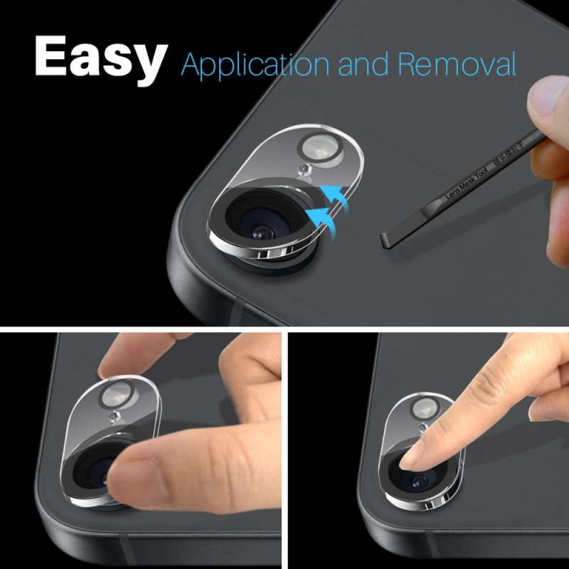 NORTHJO For iPhone 17e / 16e Tempered Glass Camera Lens