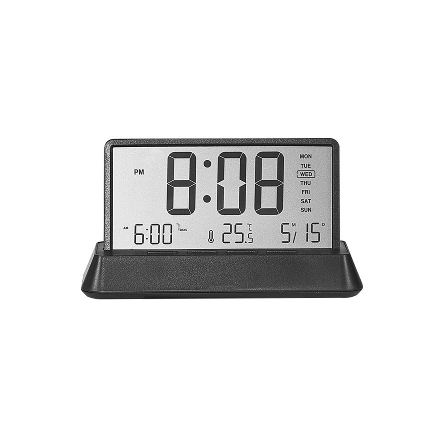 LED Display Digital Alarm Clock with Temperature Calendar Snooze Function