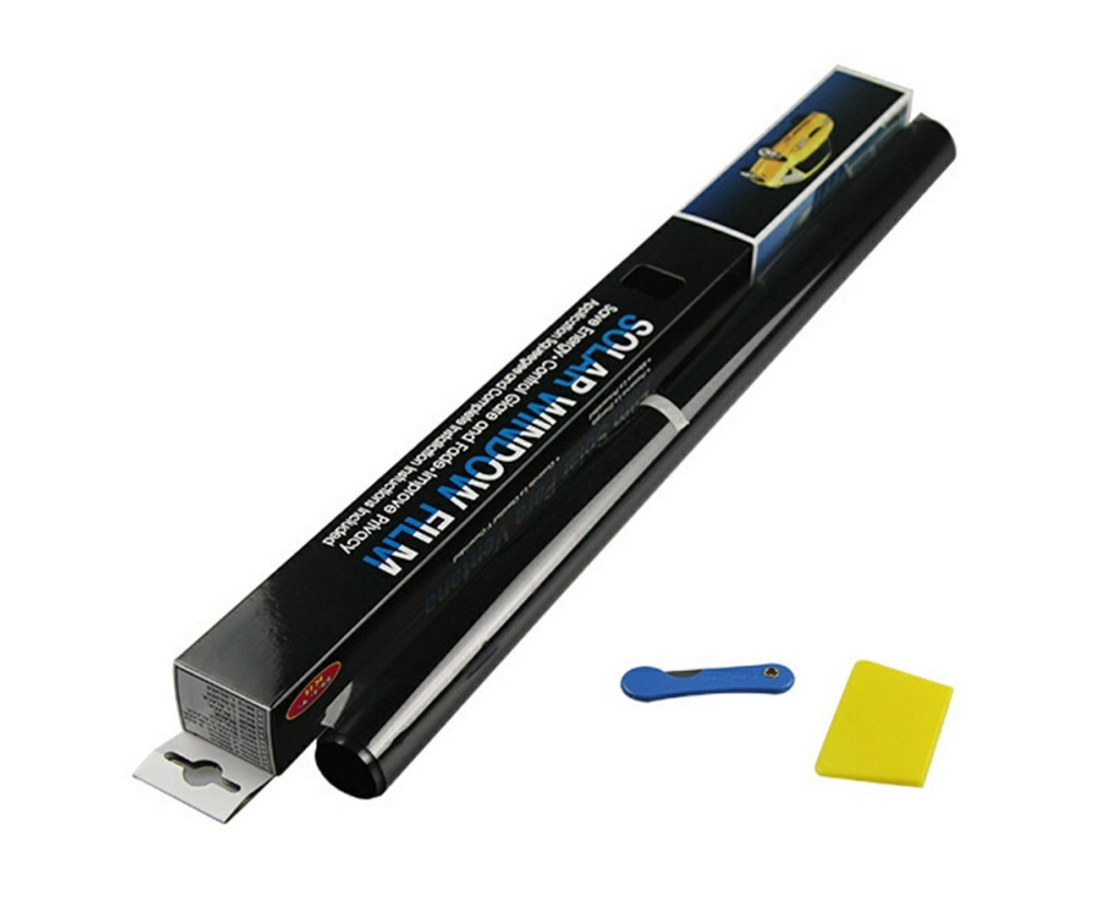 Bilfönsterfilm Rulle Solskydd Fordon Solfilm, 50cmx3m - 1 Procent genomlysning