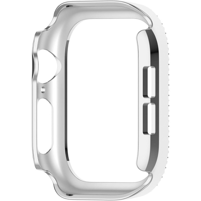 For A Watch Series 10 42mm Case Cover Frame Bling Rhinestone Decor - Sølv