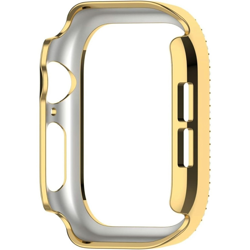 För A Watch Series 10 42mm Fodral Skal Ram Bling Rhinestone Decor - Guld