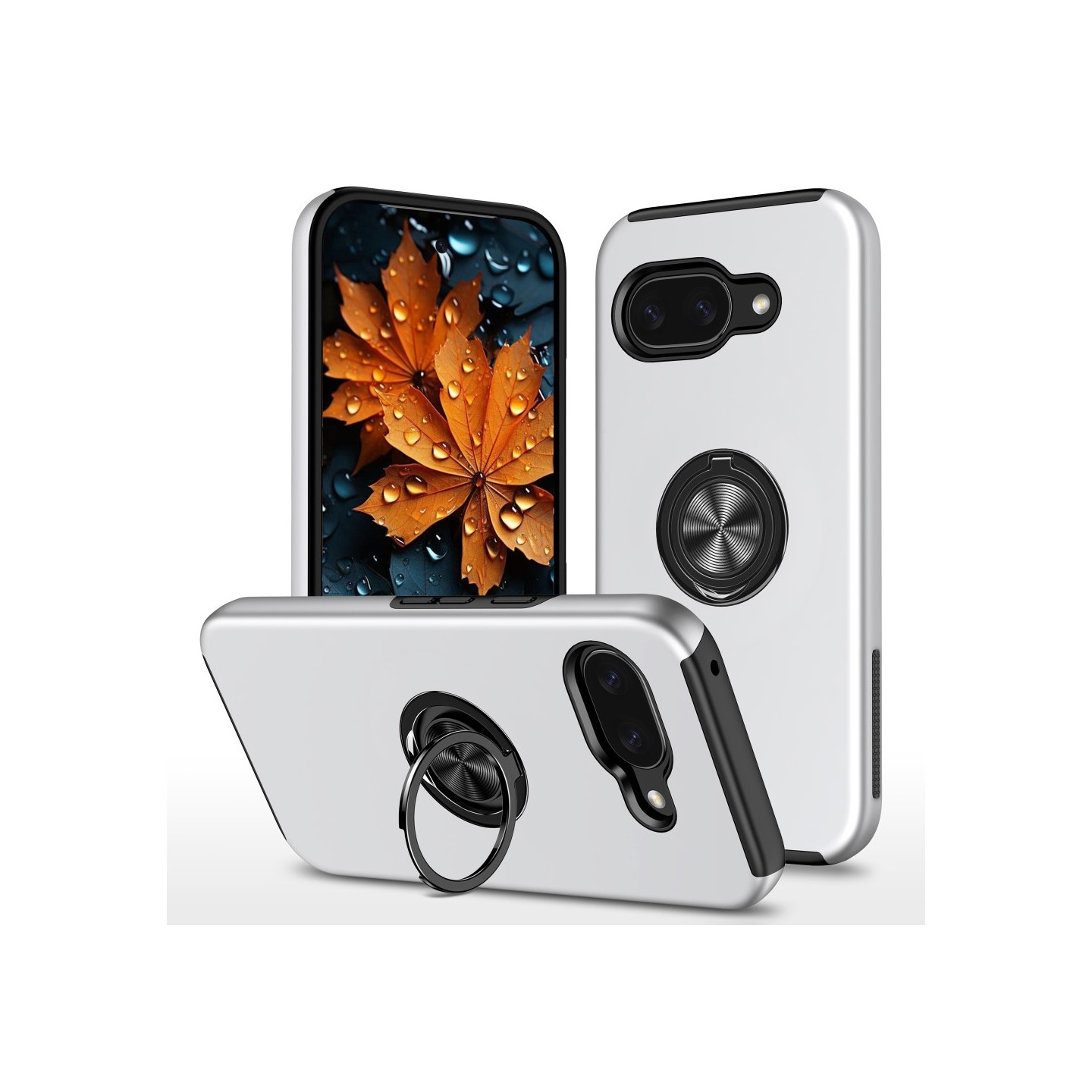 Till Google Pixel 9A Hybrid skal med Finger Ring