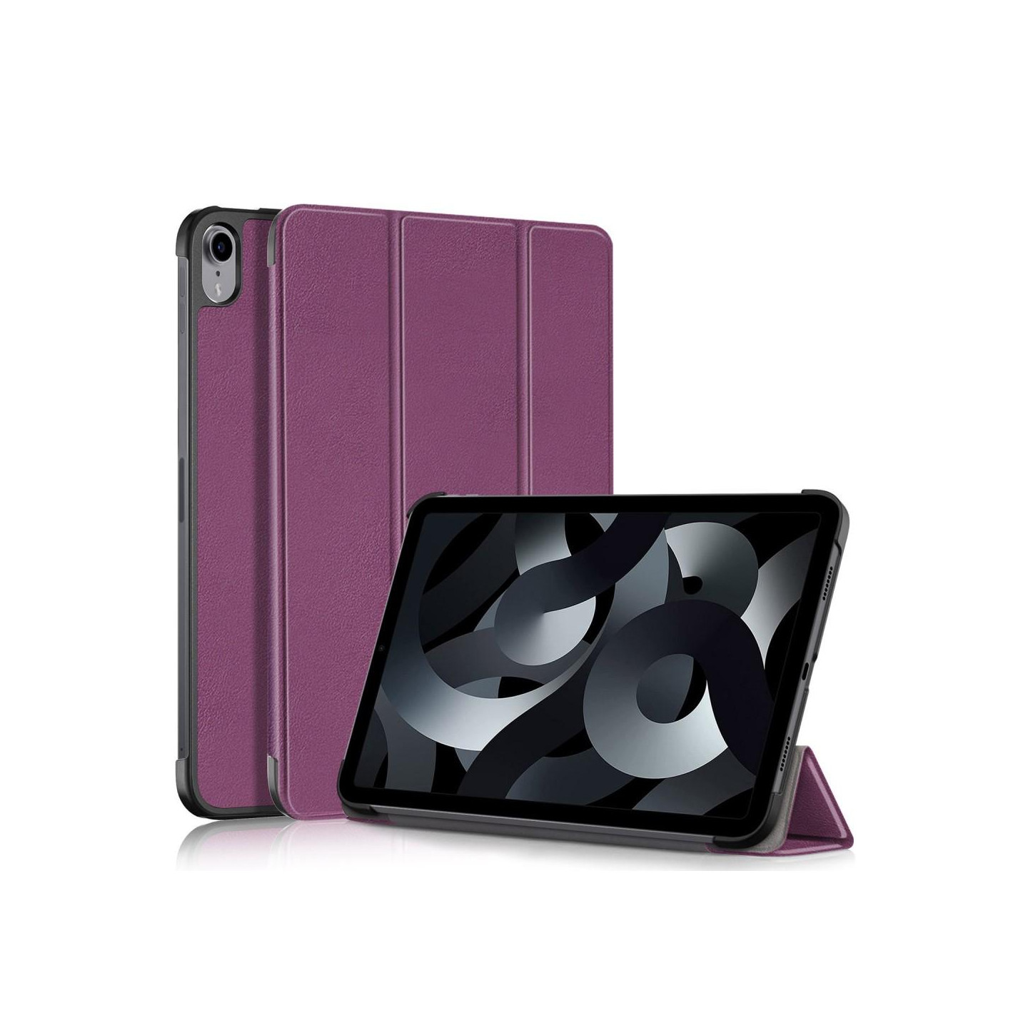 Tri - fold Stand Case for iPad 10.9 (2022) Tablet Cover - Purple