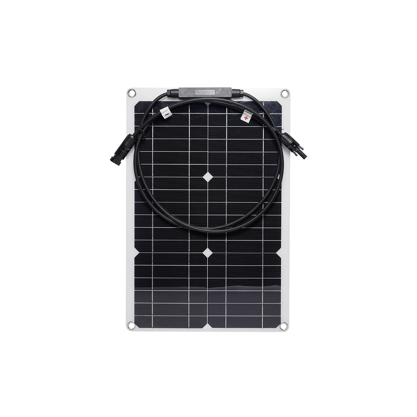 Solcellepanel 20W monokrystallinsk silisium bøyelig solcellepanel for RV / bil / yacht