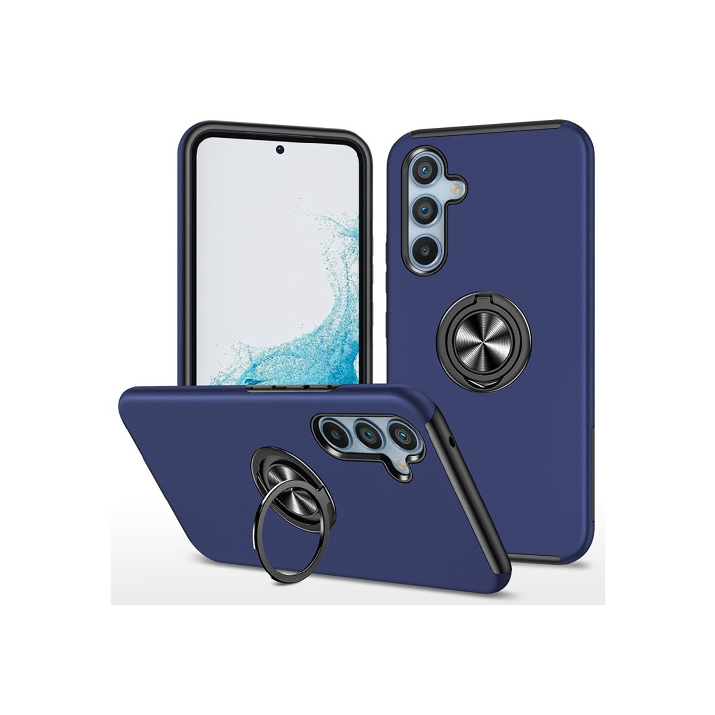 Samsung Galaxy S25 / S24 Fingerring Kickstand Hybrid Taske