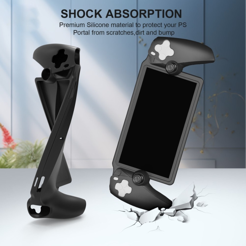 Silikonikuorikotelo PS5 Portal Handheld Game Consolille Iskunkestävä - Musta