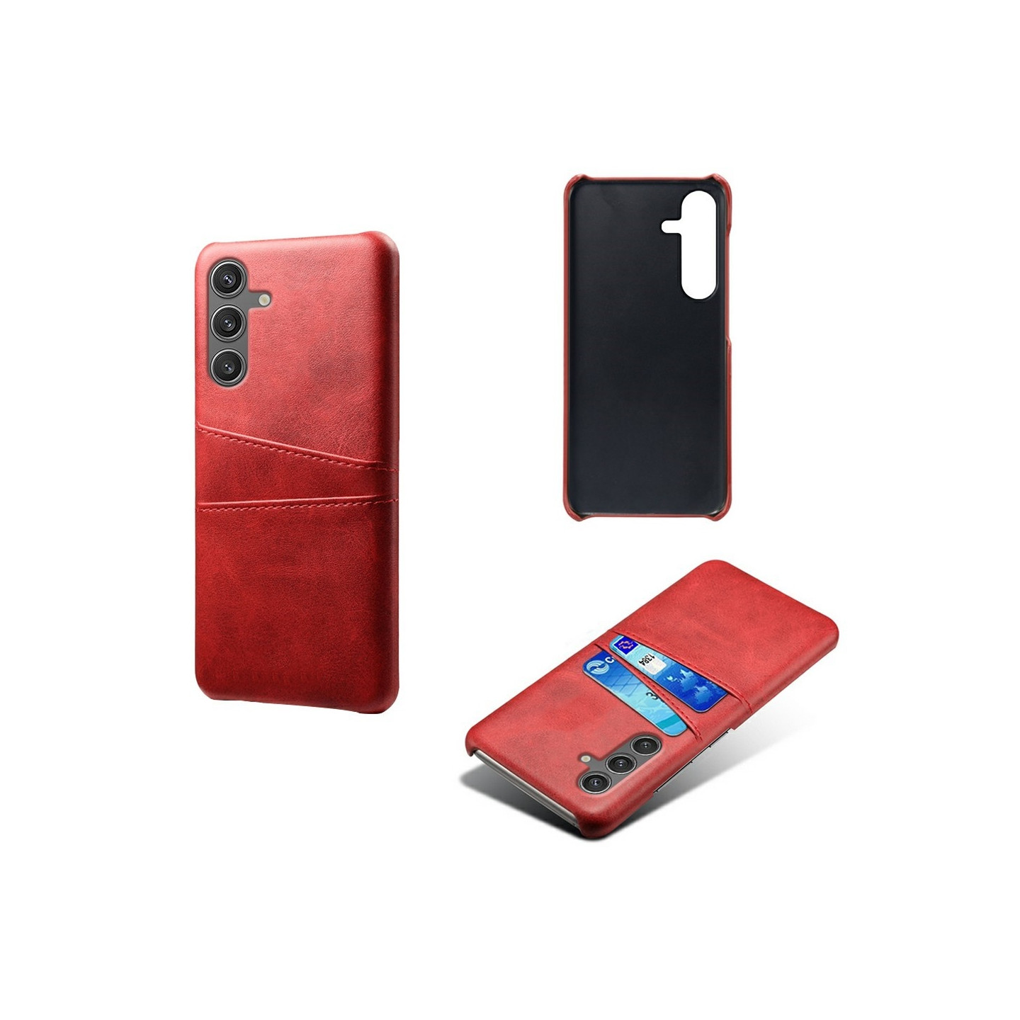 Samsung Galaxy S25 KSQ Pu-nahkapäällysteinen kuori kova kotelo