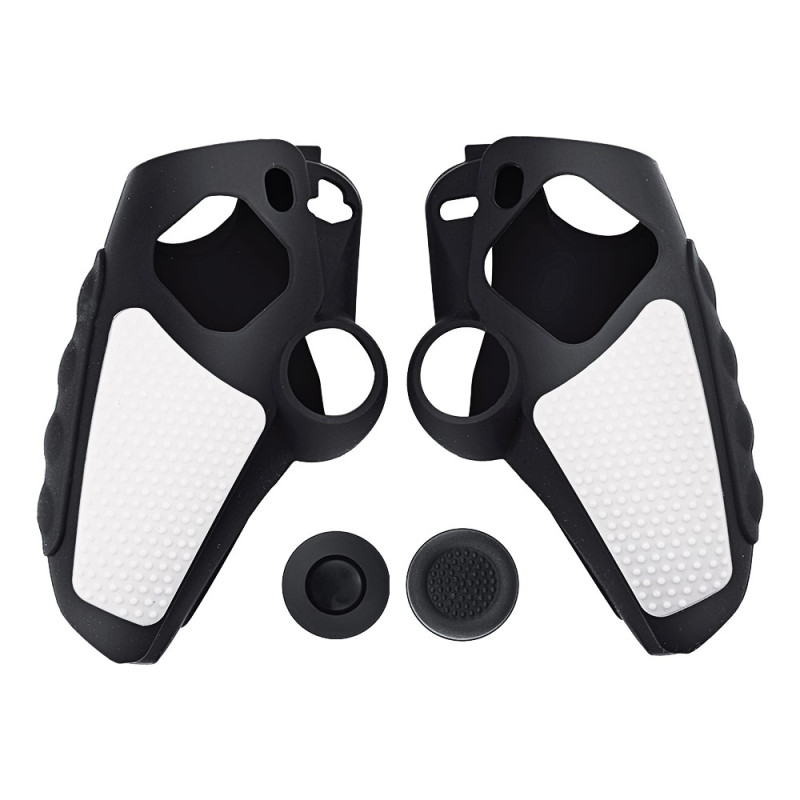 Playstation 5 / PS5 Silicone Skin Cover Case Anti-Slip Protection + Joystick Caps - Black