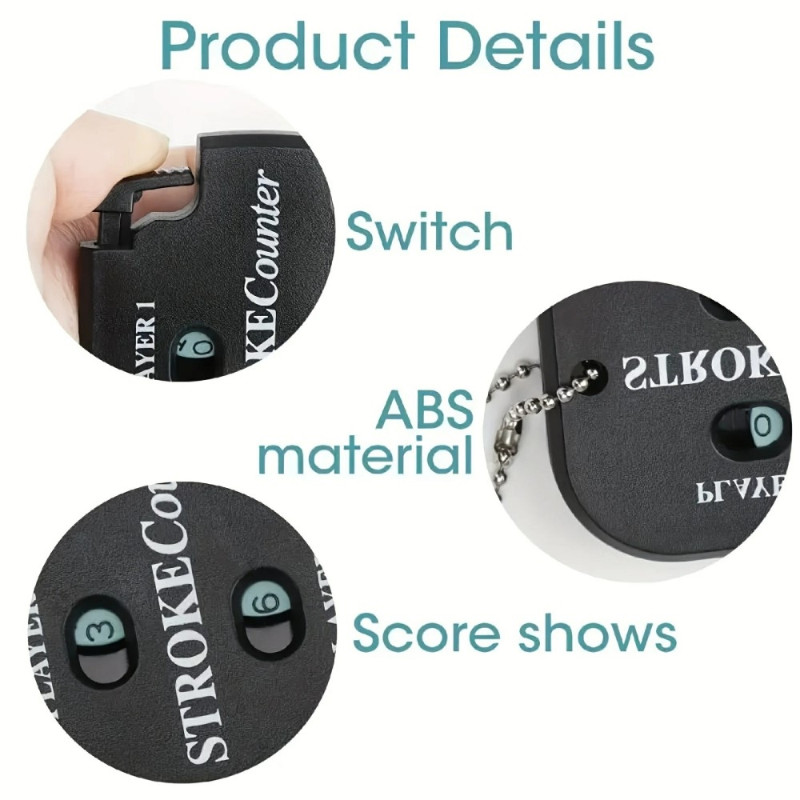 Golfscore Räknare Manuell Dual Player Slagräknare Golf