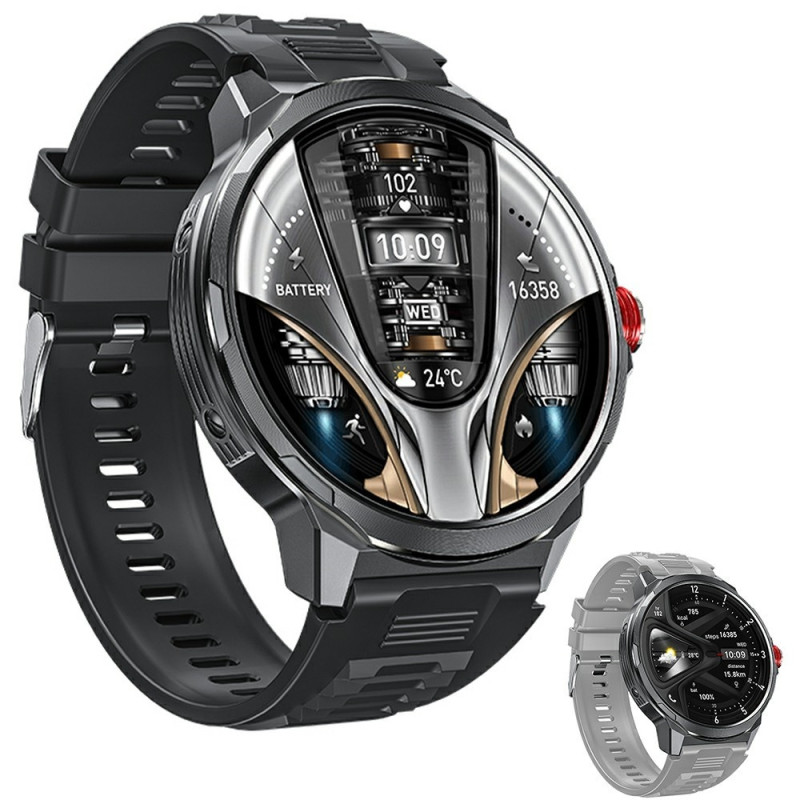 WEKOME WH-07 Smart Watch Zinc Alloy IP67 Waterproof Bluetooth 1.85 Inch HD Display
