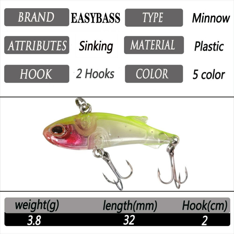 5 kpl Kalastusviehe todenmukainen uinti Uppoava Minnow syötti makean veden suolaveteen