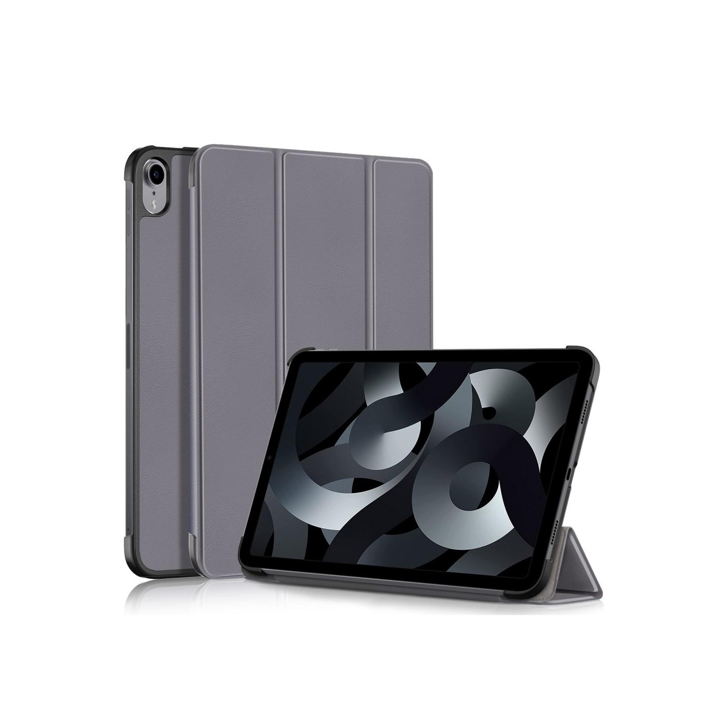 Kolminkertainen telinekotelo iPadille 10.9 (2022) - tabletin kansi - harmaa