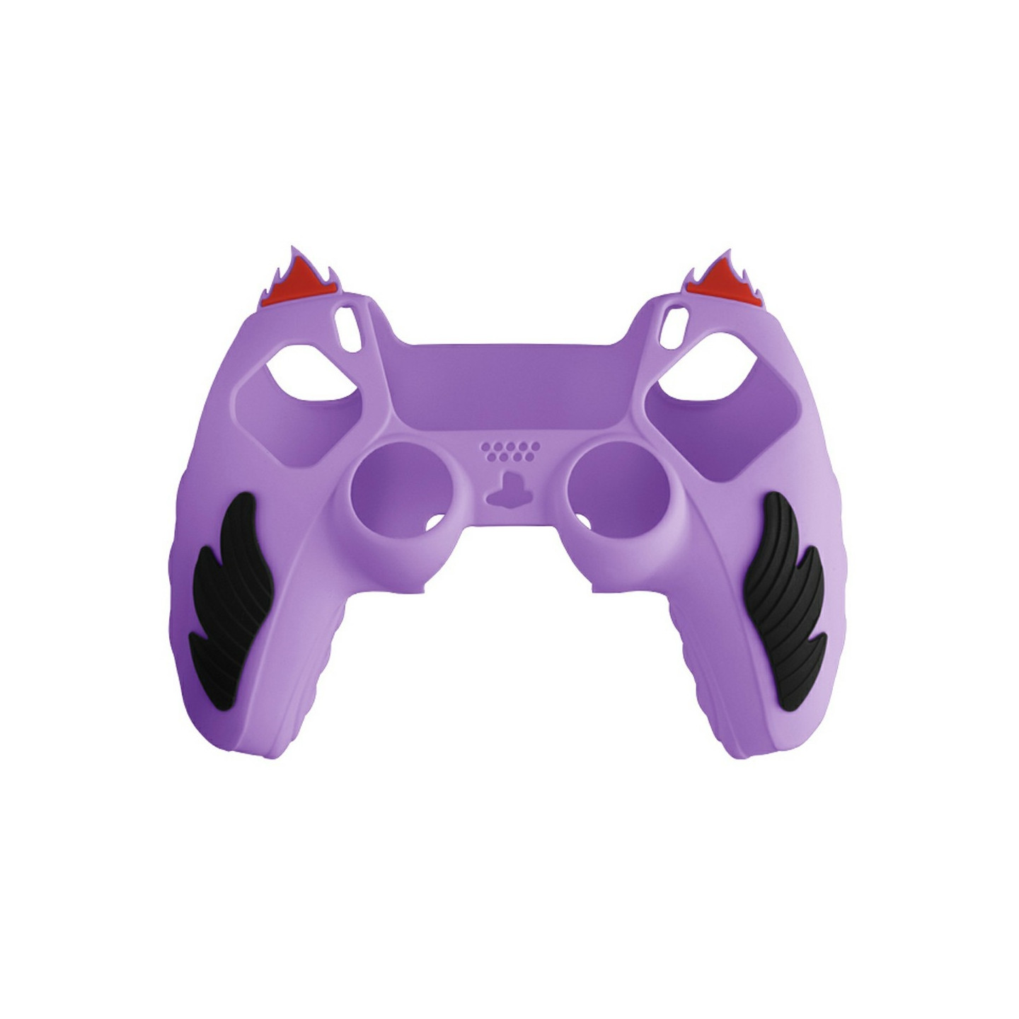 Playstation 5 / PS5 Silicone Skin Cover Case Anti-Slip Protection Flame Design - Purple