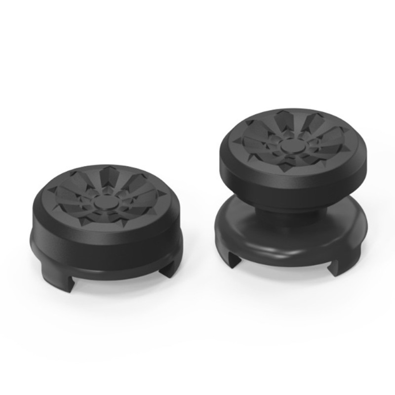 2kpl Thumb Grip Finger Grip Sony PlayStation 5/4 8BitDo Joystick Silikoni - Musta