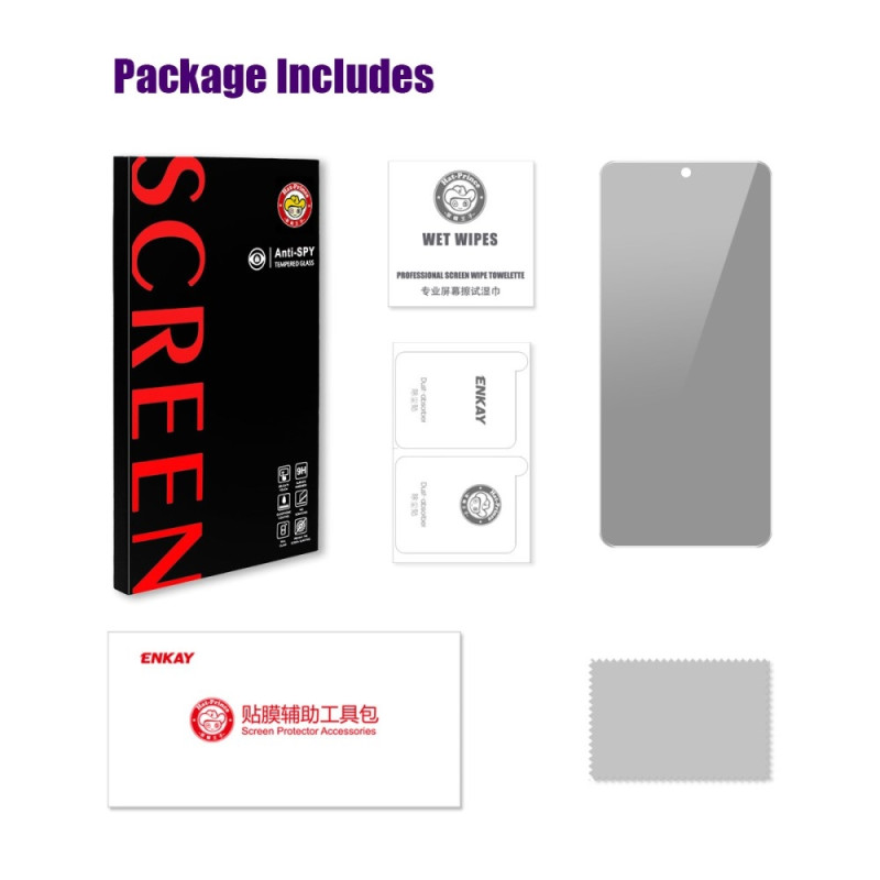 ENKAY For Xiaomi 14T Pro / 14T Anti-Spy Screen Protector