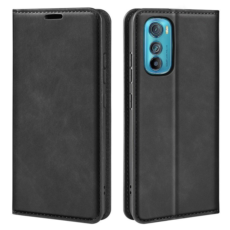 Wallet Stand Phone Case for Motorola Edge 30 - Black