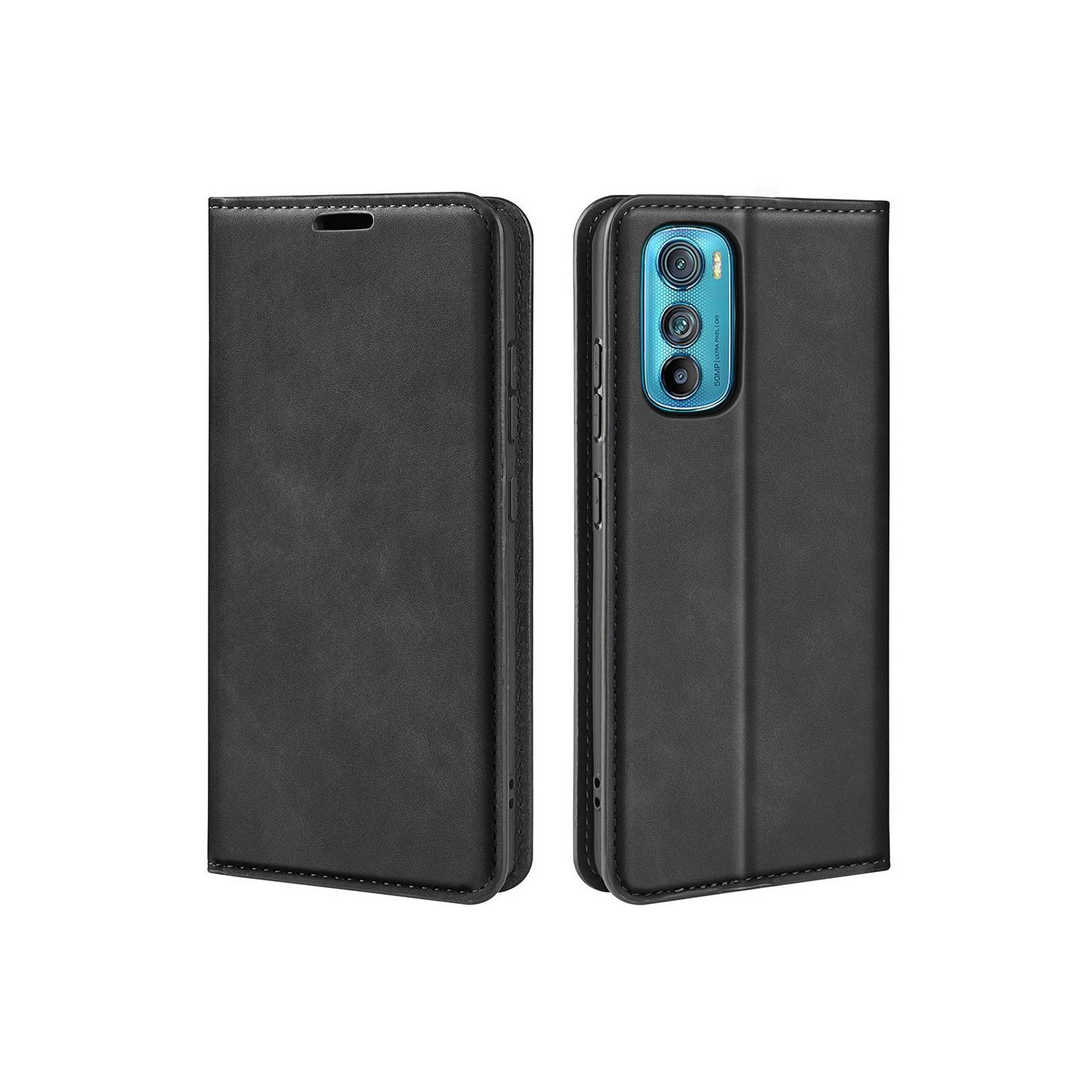 Wallet Stand Telefontaske til Motorola Edge 30 - Sort