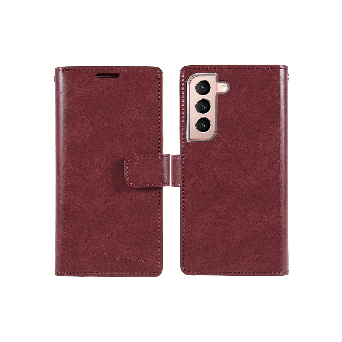 Samsung Galaxy S22+ MERCURY GOOSPERY Mansoor Wallet Case - Wine Red
