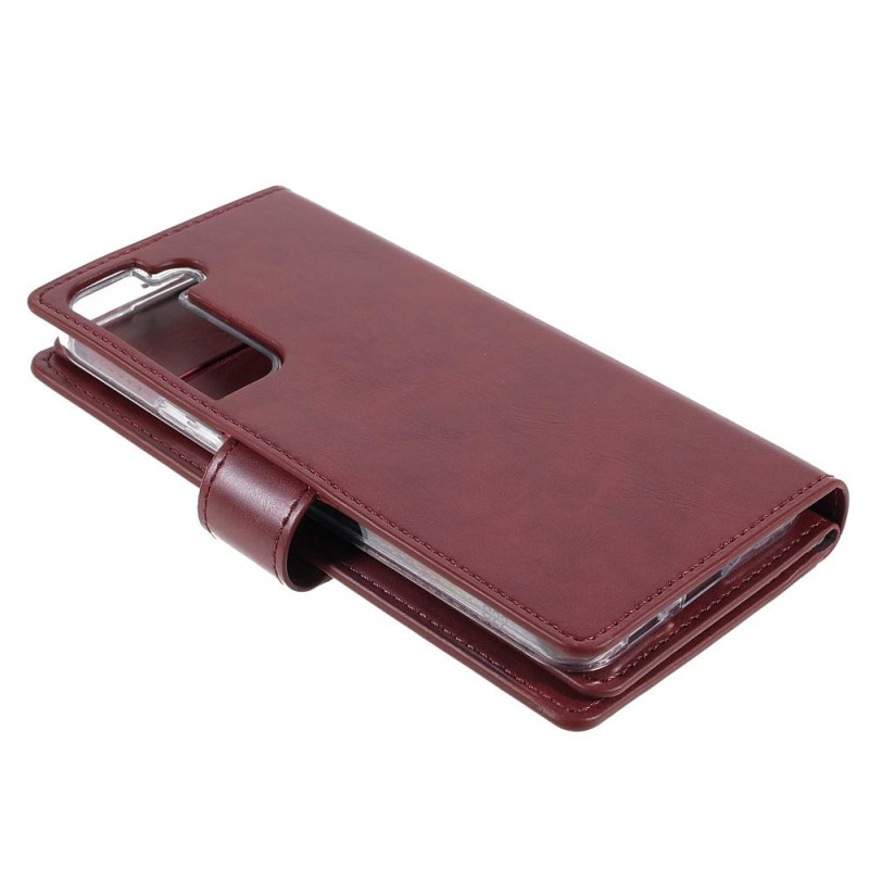 Samsung Galaxy S22+ MERCURY GOOSPERY Mansoor Wallet Case - Wine Red