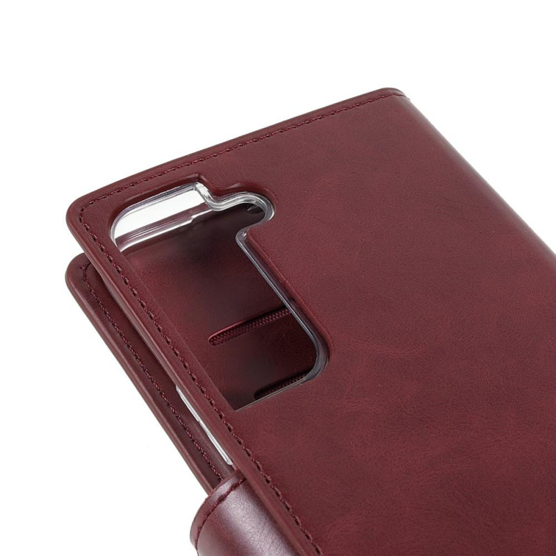 Samsung Galaxy S22+ MERCURY GOOSPERY Mansoor Wallet Case - Wine Red