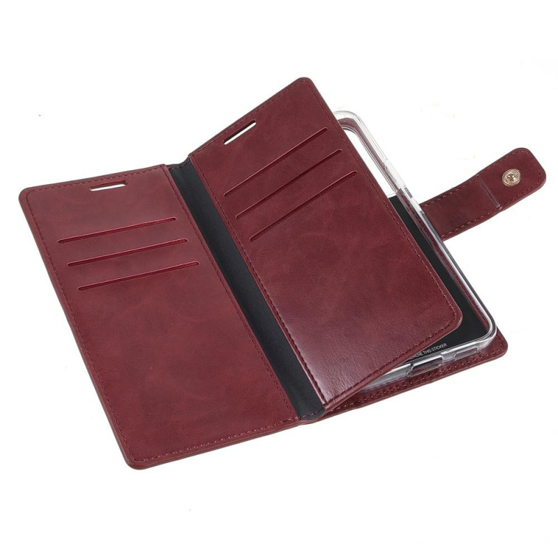 Samsung Galaxy S22+ MERCURY GOOSPERY Mansoor Wallet Case - Wine Red