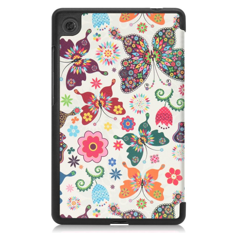 Pattern Tri - fold Stand Kansi Lenovo Tab M7 (3rd Gen) - Butterflies