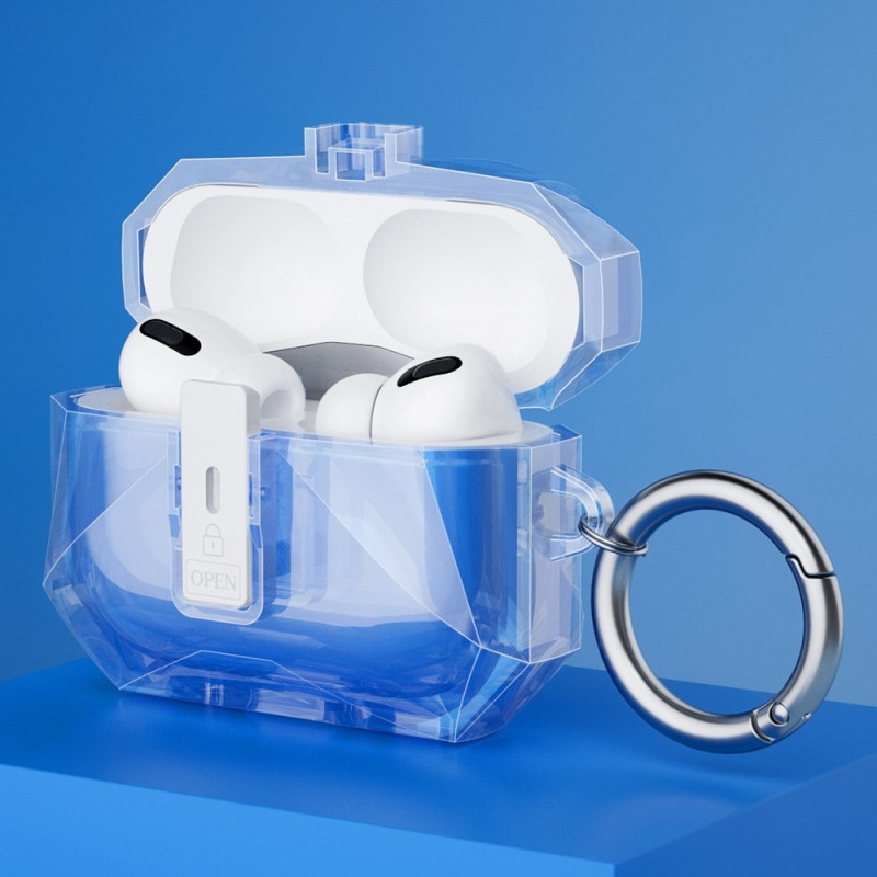 COTECI For AirPods Pro 3 Beskyttende Etui Med Metallkrok - Blå