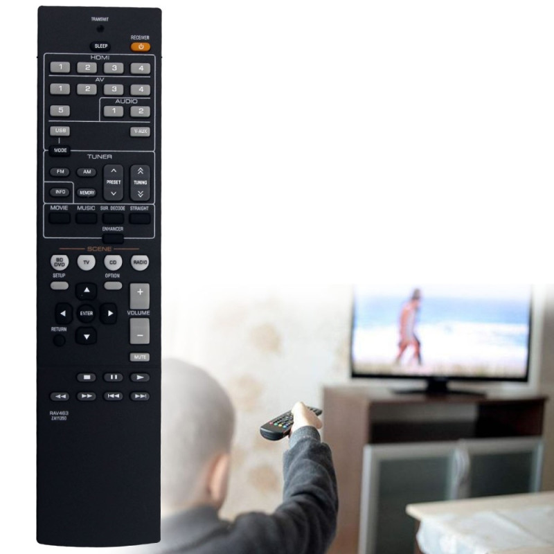 Fjernkontrollerstatning for RAV463 For Yamaha Audio/Video Receiver