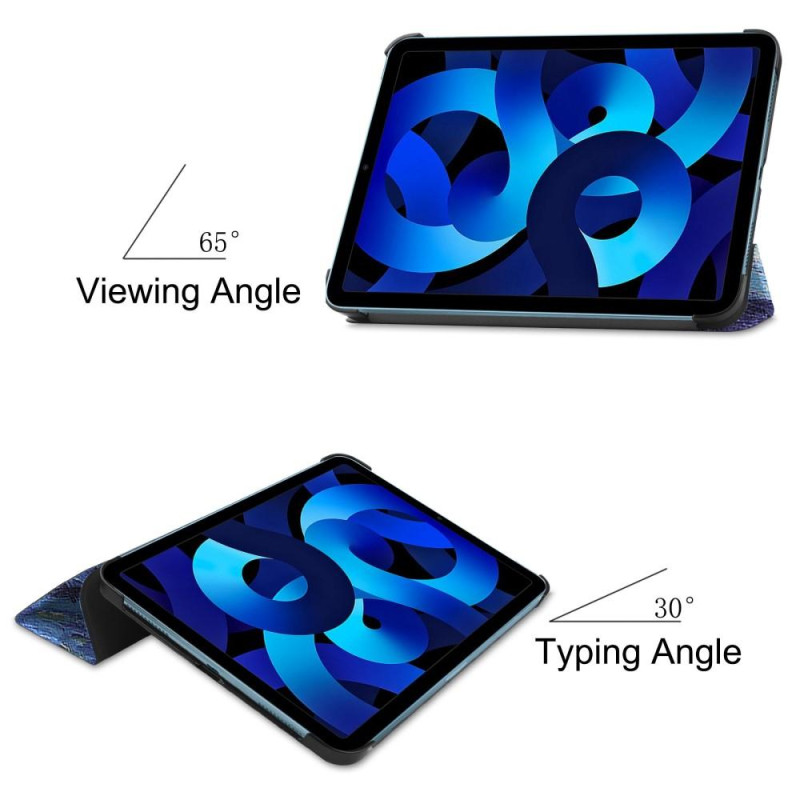 Tri - fold Stand Case for iPad 10.9 (2022) Tablet Cover - Painting