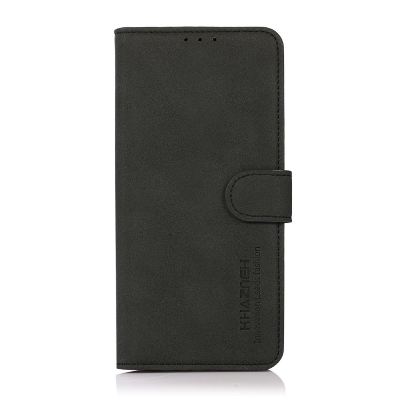 KHAZNEH For iPhone 17 Wallet Case PU Leather with Stand - Black