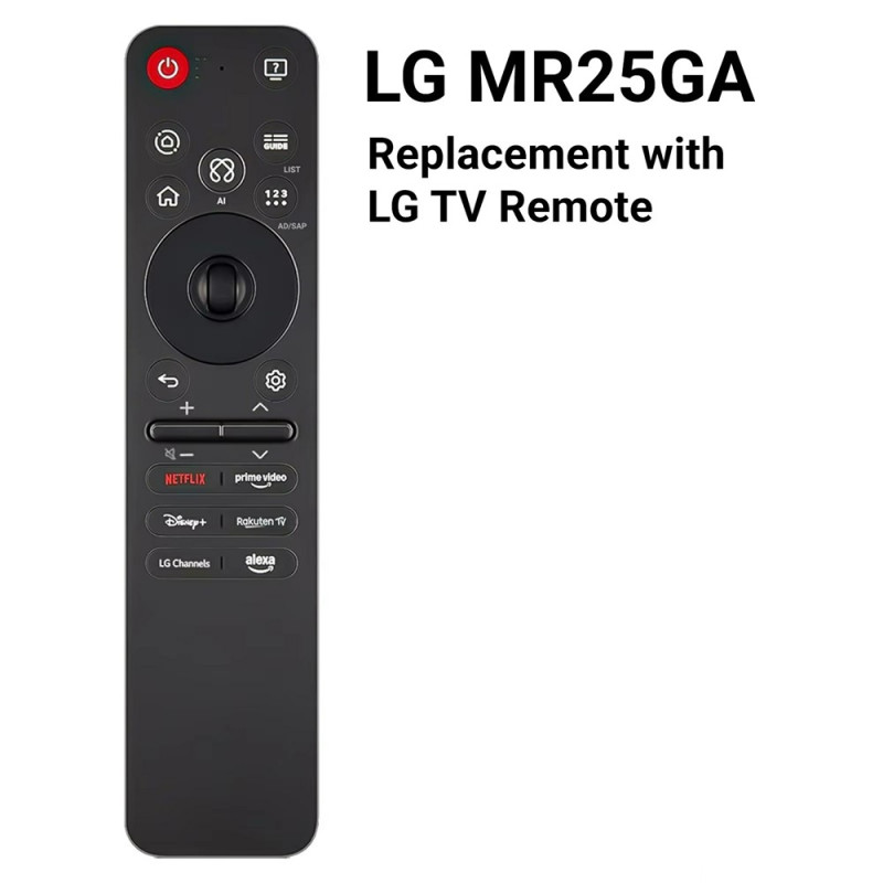 TV fjernbetjening Erstatning til AKB76046603 MR25GA til LG TV med stemmemusfunktion